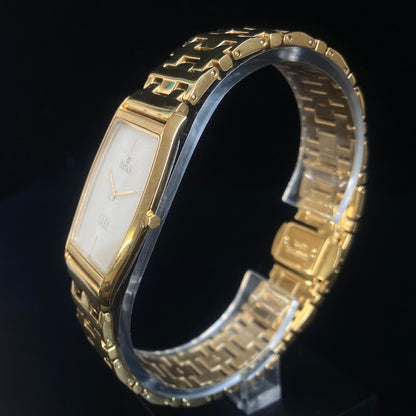 Original TITAN EDGE 1044SBB Barrel Golden Face 29MM Case Men's Watch k30