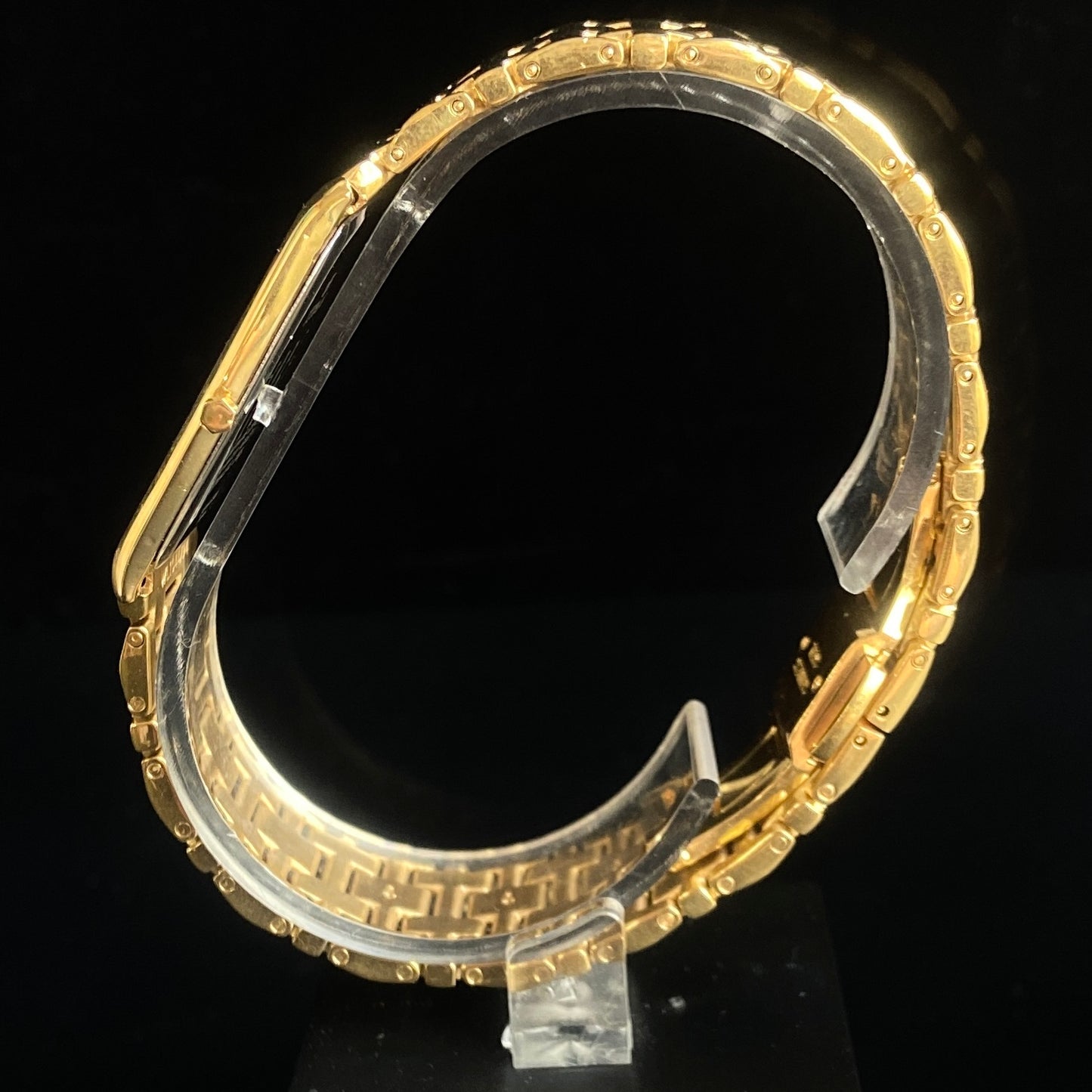 Original TITAN EDGE 1044SBB Barrel Golden Face 29MM Case Men's Watch k30