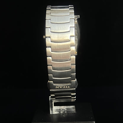 Original TITAN EDGE 1044YBE31 Barrel White Face 29MM Case Men's Watch k33