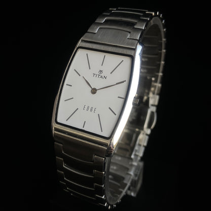 Original TITAN EDGE 1044YBE31 Barrel White Face 29MM Case Men's Watch k33