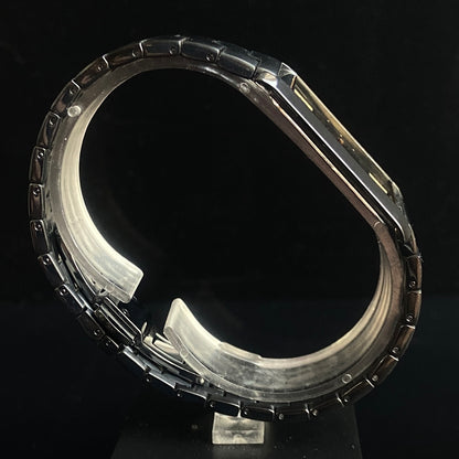 Original TITAN EDGE 1043YCA Rectangular Black Face 25MM Case Men's Watch K36