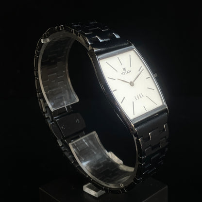 Original TITAN EDGE 1044YCB Barrel White Face 29MM Case Men's Watch K39