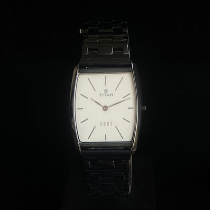 Original TITAN EDGE 1044YCB Barrel White Face 29MM Case Men's Watch K39
