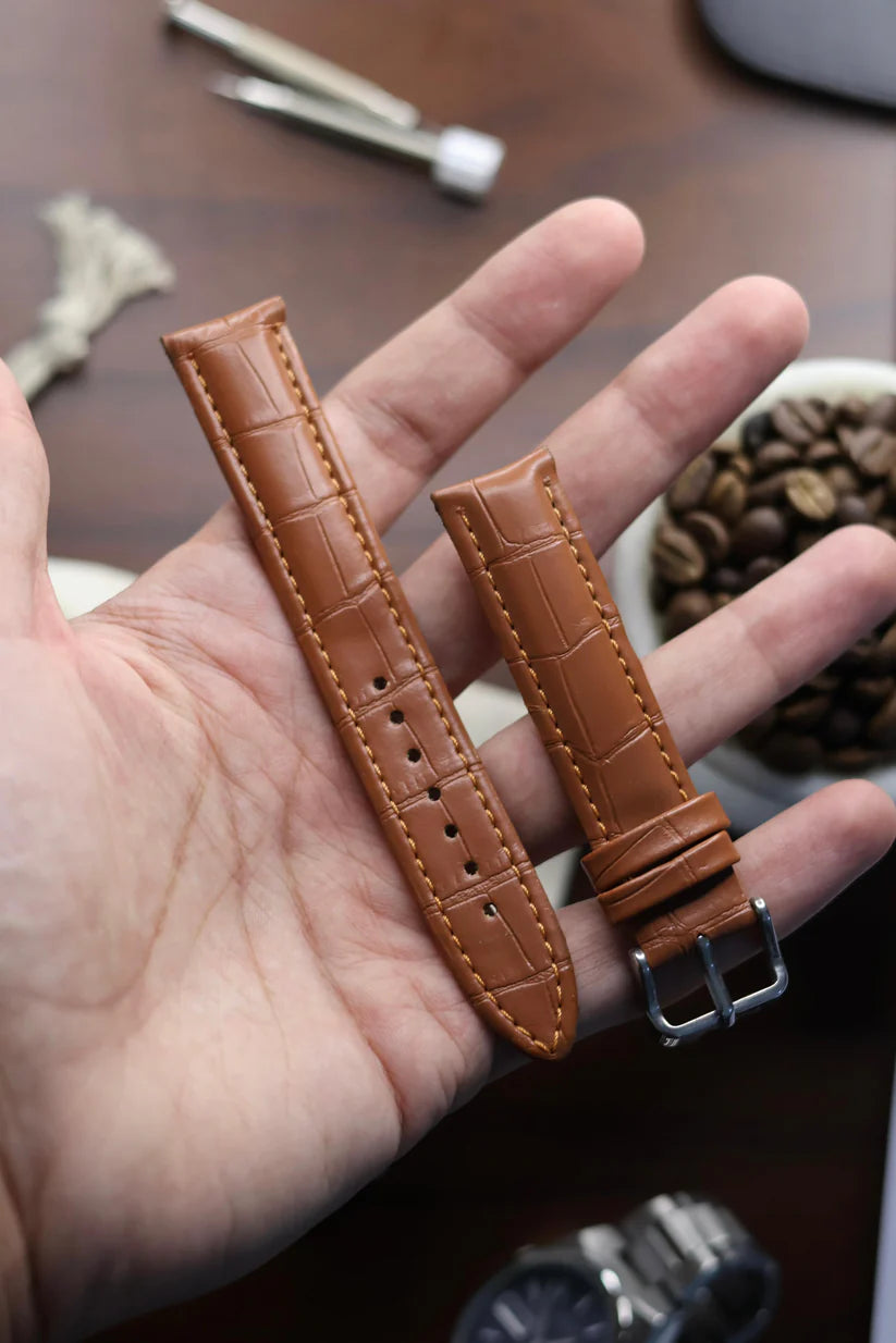 Croc Leather Watch Strap (18mm) for Automatic Mechanical Watches I61