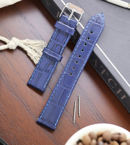 Slim Croco Leather Watch Strap (18mm) For Automatic Mechanical Watches I66
