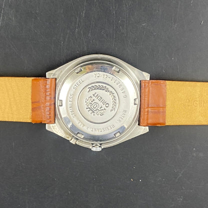 Vintage Orient Green Face Automatic 21 Jewels Men,s Wrist Watch