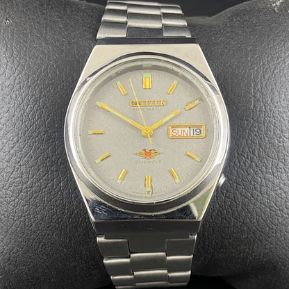 Vintage Original Citizen Gray face Cal. 8200 Automatic 21 Jewels Men,s Wrist Watch