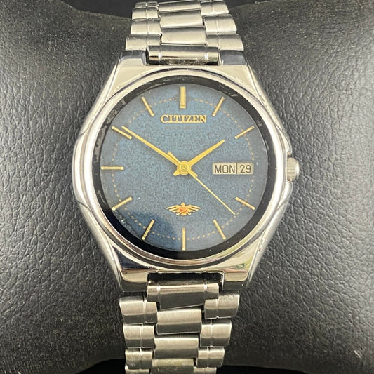 Vintage Original Citizen Blue face Cal. 8200 Automatic 21 Jewels Men,s Wrist Watch