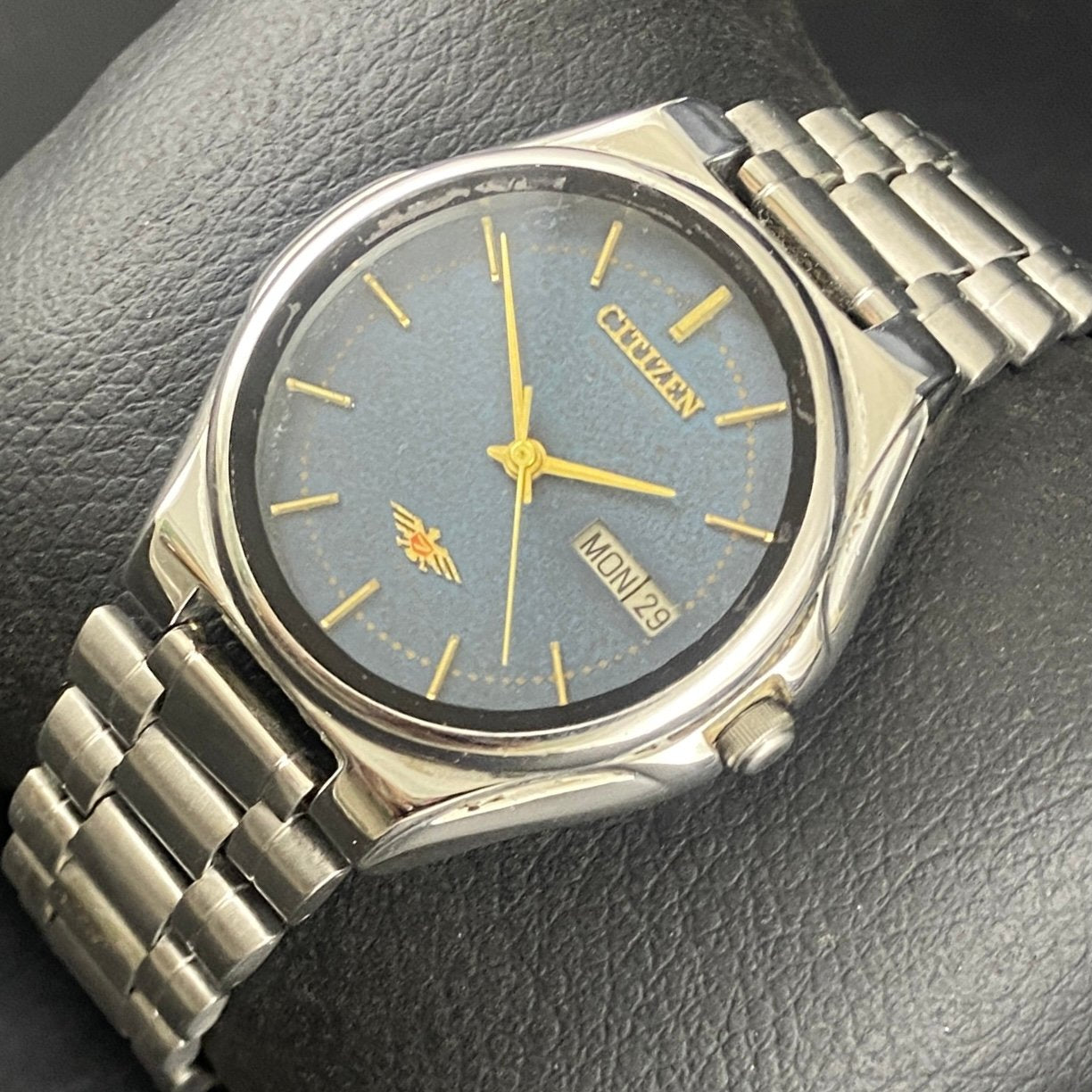 Vintage Original Citizen Blue face Cal. 8200 Automatic 21 Jewels Men,s Wrist Watch
