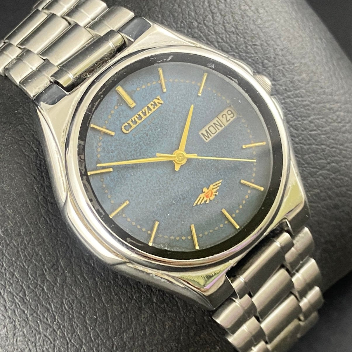 Vintage Original Citizen Blue face Cal. 8200 Automatic 21 Jewels Men,s Wrist Watch