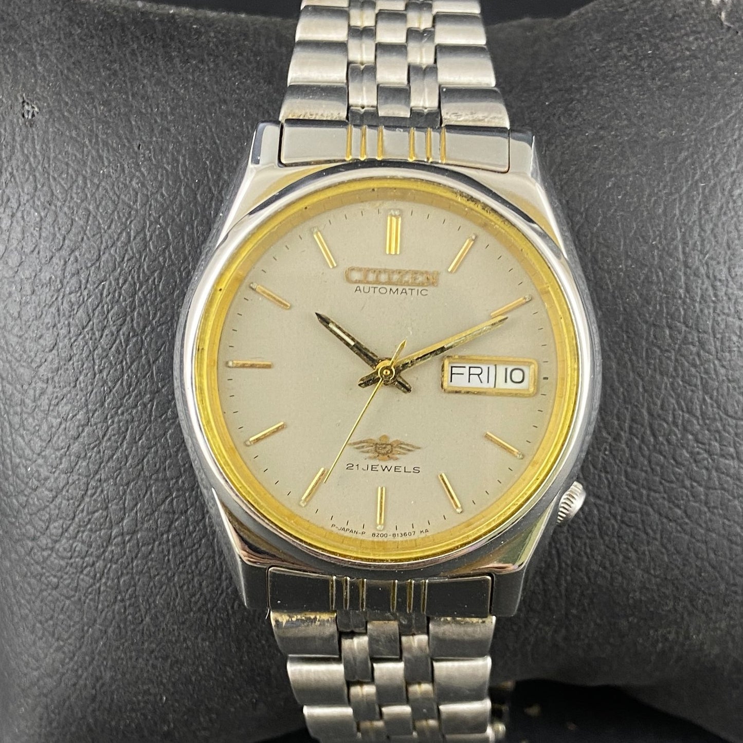 Vintage Original Citizen Gray face Cal. 8200 Automatic 21 Jewels Men,s Wrist Watch