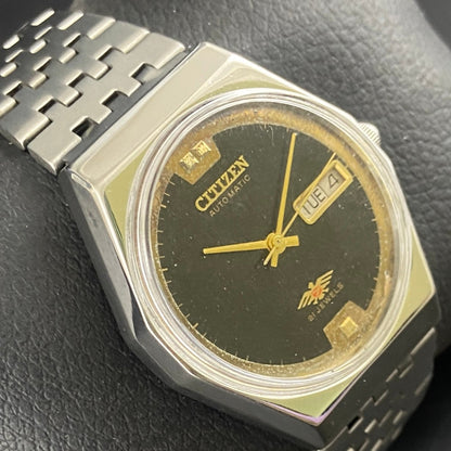 Vintage Original Citizen Black face Cal. 8200 Automatic 21 Jewels Men,s Wrist Watch