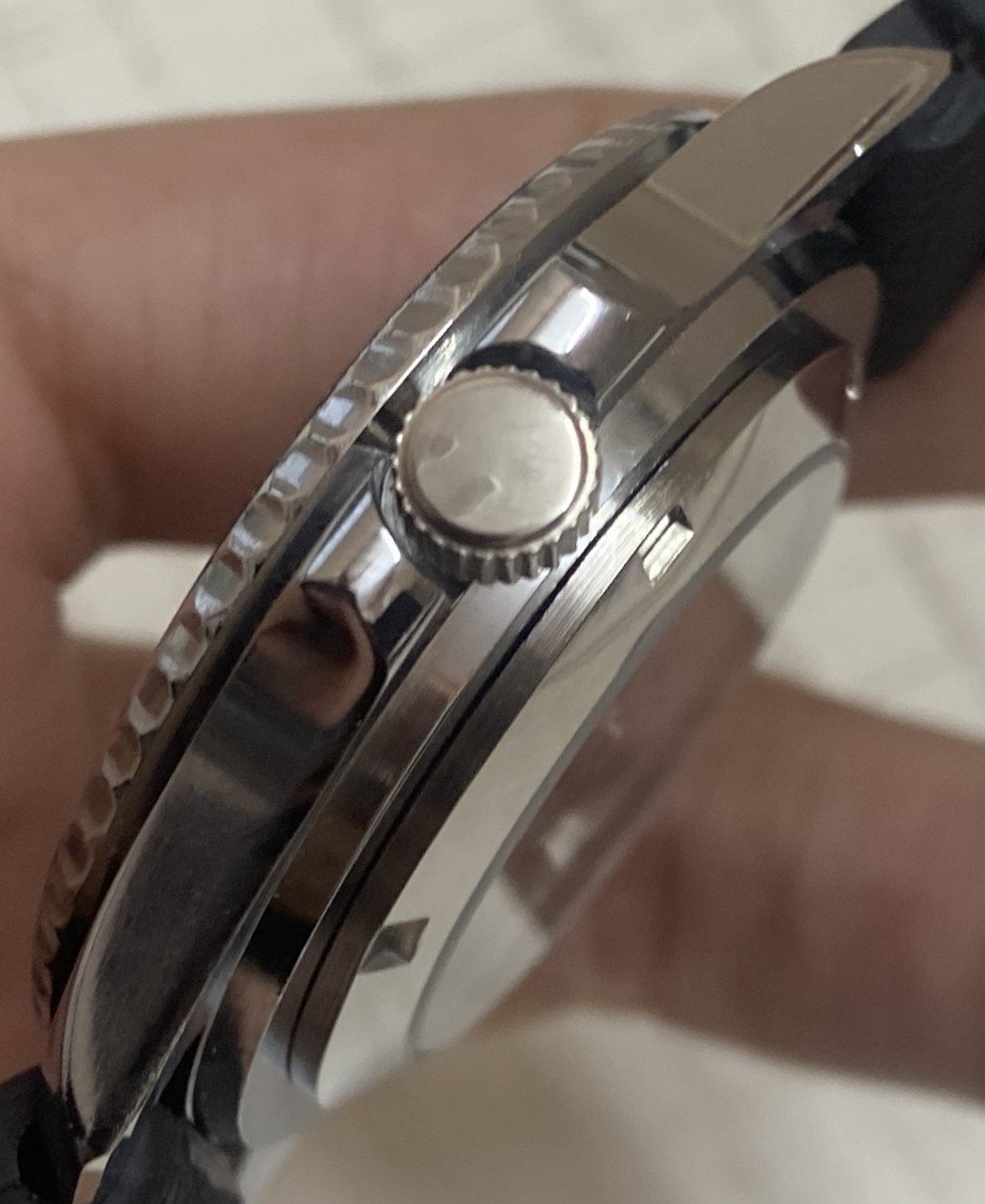 Vintage MOD Seiko Automatic white Face Cal. 6309 Men's Wrist Watch Serviced.