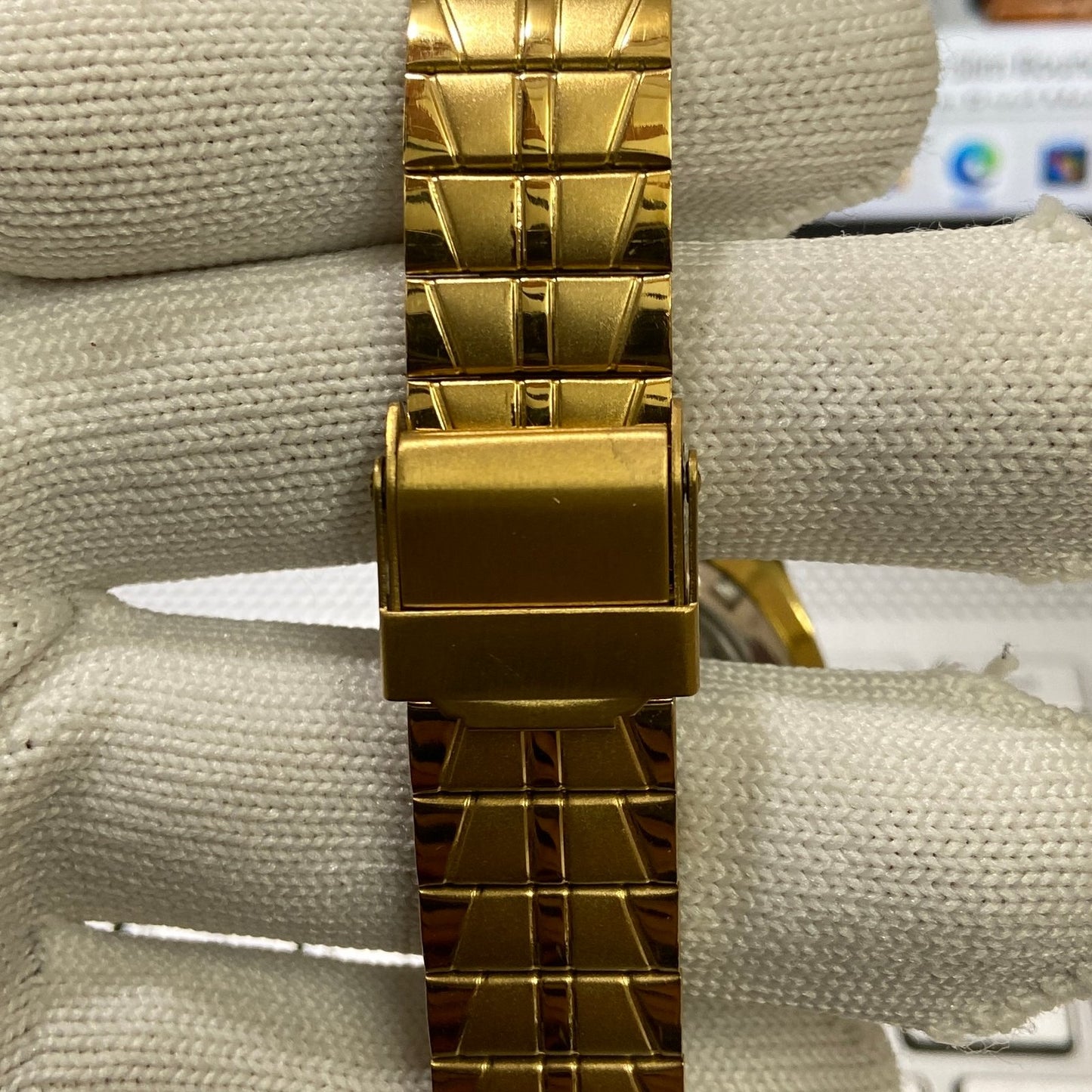 Vintage Seiko 5 Gold Plated Automatic17Jewels Cal. 6309 Golden Face Men's Wrist Watch SC01