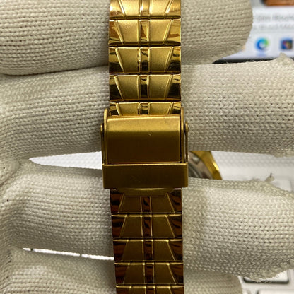Vintage Seiko 5 Gold Plated Automatic17Jewels Cal. 6309 Golden Face Men's Wrist Watch SC01