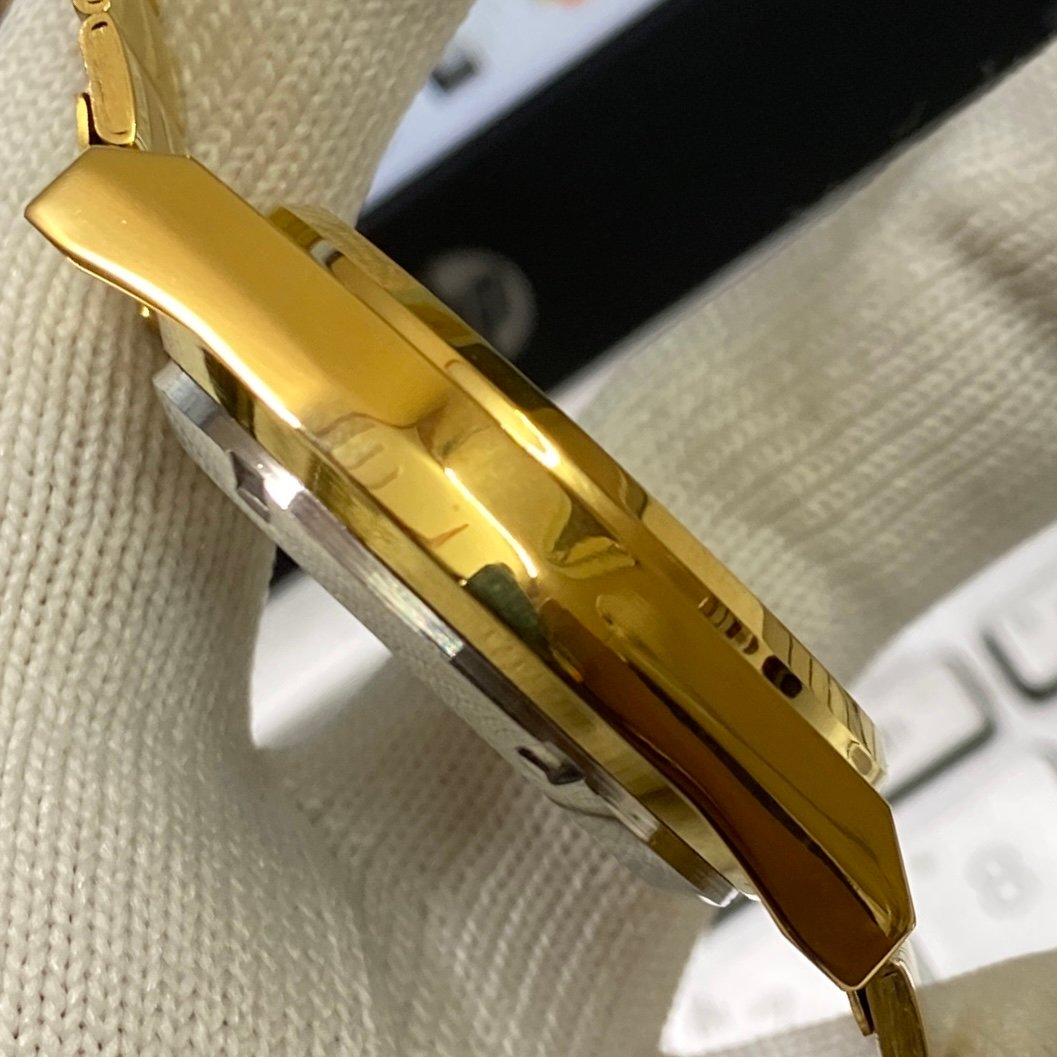 Vintage Seiko 5 Gold Plated Automatic17Jewels Cal. 6309 Green Face Men's Wrist Watch SC03