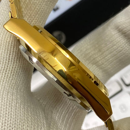 Vintage Seiko 5 Gold Plated Automatic17Jewels Cal. 6309 Green Face Men's Wrist Watch SC03