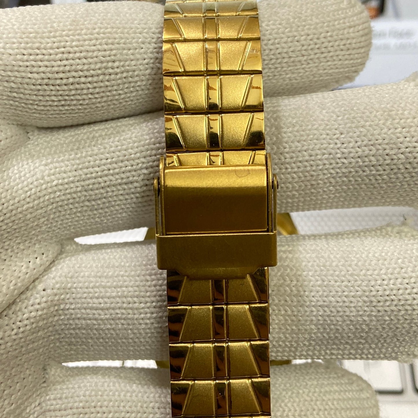 Vintage Seiko 5 Gold Plated Automatic17Jewels Cal. 6309 Green Face Men's Wrist Watch SC03