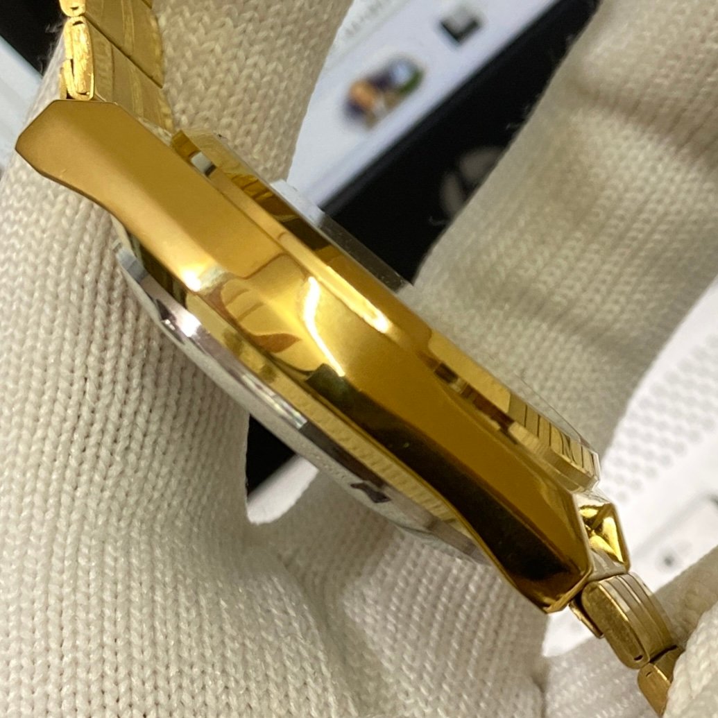 Vintage Seiko 5 Gold Plated Automatic17Jewels Cal. 6309 Golden Face Men's Wrist Watch SC04