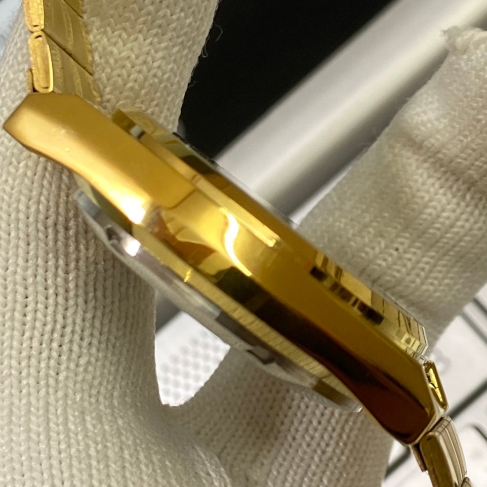 Vintage Seiko 5 Gold Plated Automatic 17Jewels Cal. 6309 Golden Face Men's Wrist Watch SC06