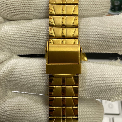 Vintage Seiko 5 Gold Plated Automatic 17Jewels Cal. 6309 Golden Face Men's Wrist Watch SC06