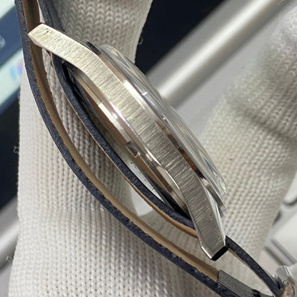 Vintage HMT Janata Hand Winding 17 Jewels Blue Face Blue Nato Band Men's Wrist Watch B30