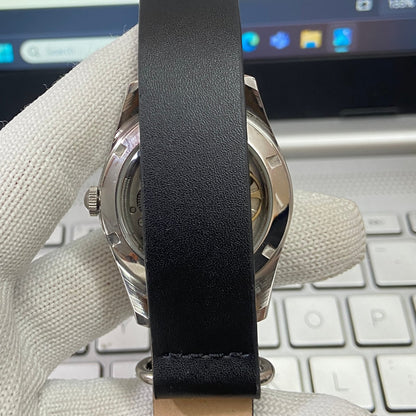 Vintage HMT Janata Hand Winding 17 Jewels White Face Black Nato Band Men's Wrist Watch B31