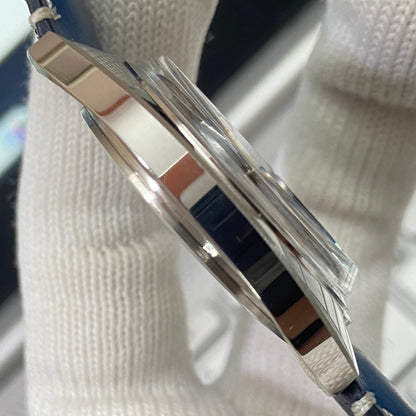 Vintage HMT Kohinoor Hand Winding 17 Jewels Blue Face Blue Band Men's Wrist Watch B46