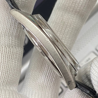 Vintage HMT Kohinoor Hand Winding 17 Jewels White Face Black Band Men's Wrist Watch B53