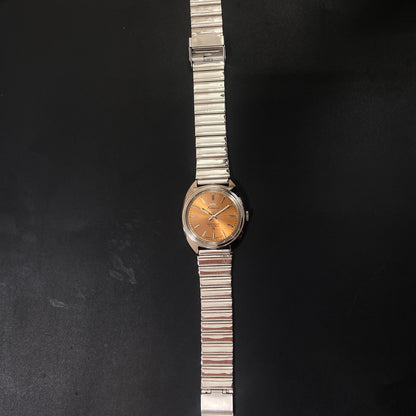 Vintage HMT Kohinoor Hand Winding 17 Jewels Orange Face Men's Wrist Watch B70