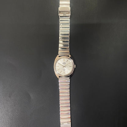 Vintage HMT Kohinoor Hand Winding 17 Jewels Silver Face Men's Wrist Watch B72