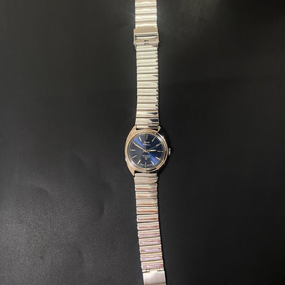 Vintage HMT Kohinoor Hand Winding 17 Jewels Blue Face Men's Wrist Watch B75