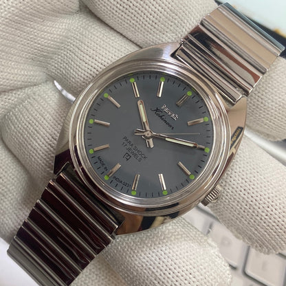 Vintage HMT Kohinoor Hand Winding 17 Jewels Gray Face Men's Wrist Watch B68