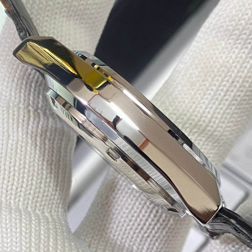 Vintage MOD Seiko 5 Automatic 17 Jewels Cal. 6309 Black Face Black Band B77