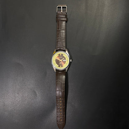 Vintage Citizen Automatic 21 Jewels Brown Face Brown Band B82