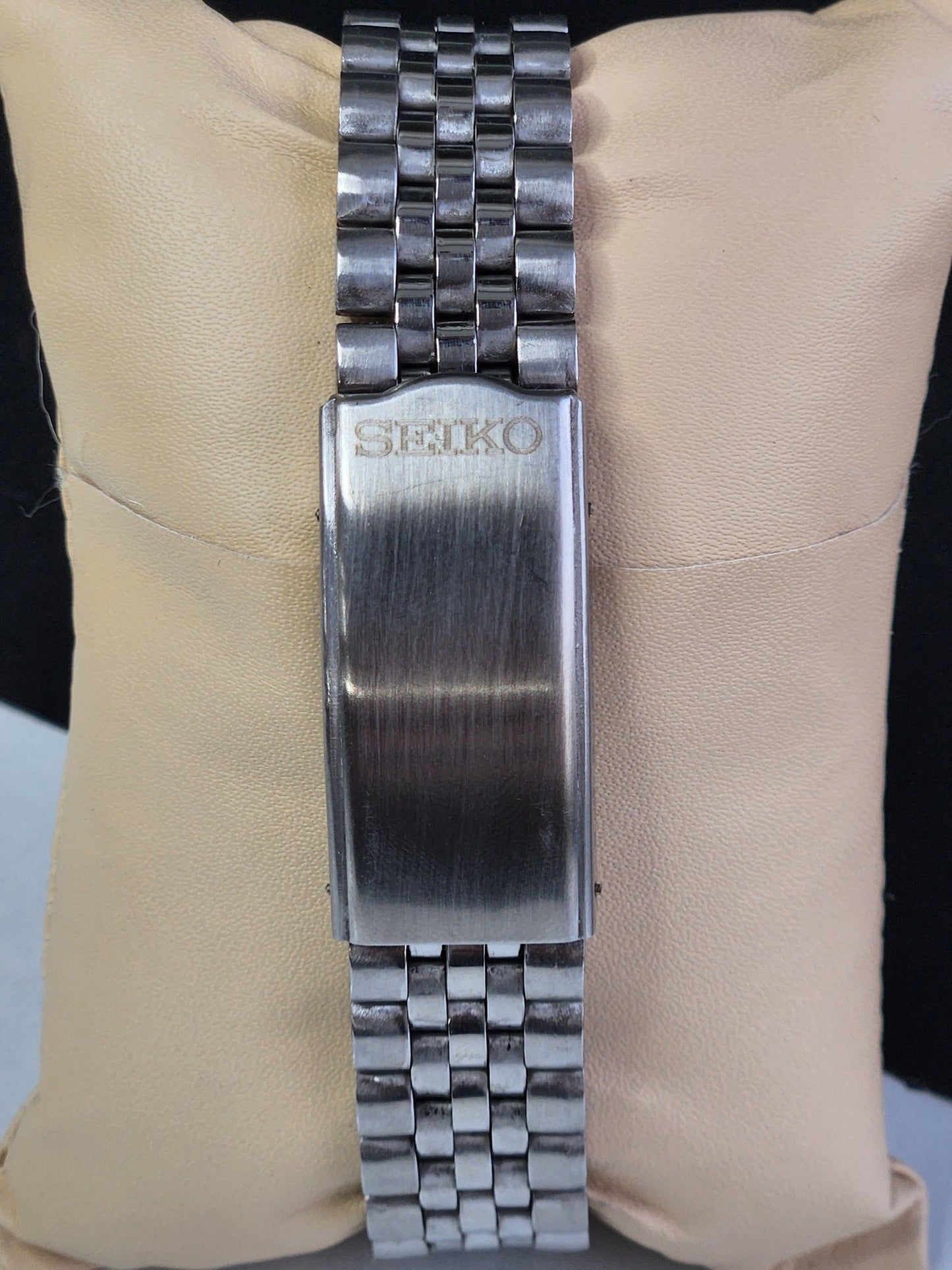 Vintage Mod Seiko 5 Automatic 6309A 17 Jewels Japan Men's Day-Date Copper Face Wrist Watch E12