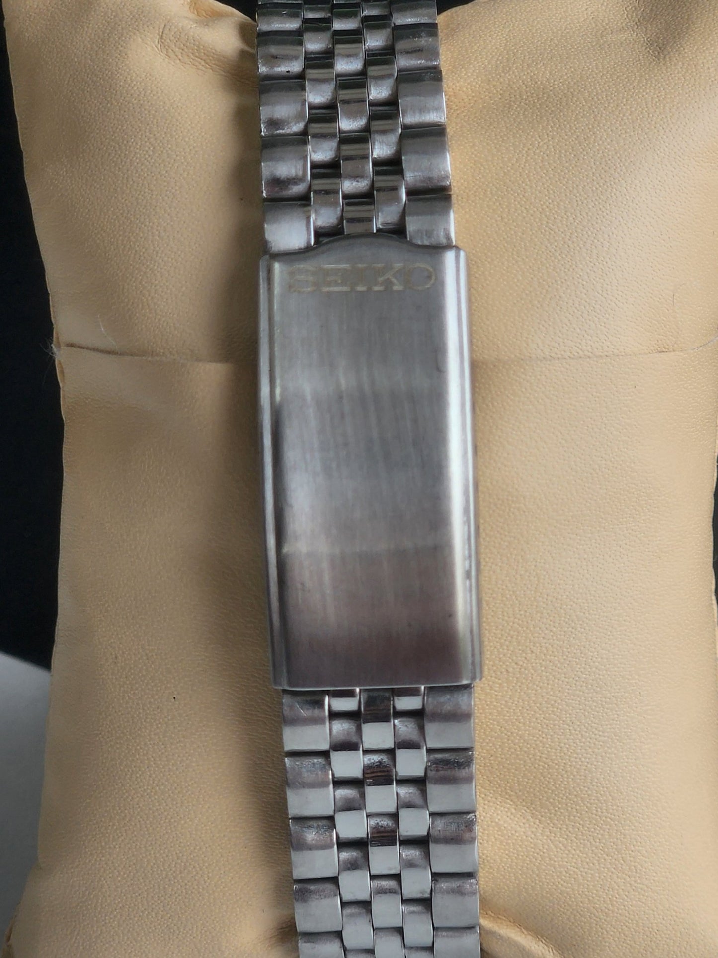 Vintage Mod Seiko 5 Automatic 6309A 17 Jewels Japan Men's Day-Date Silver Face Wrist Watch E26