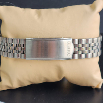 Vintage Mod Seiko 5 Automatic White Face 6309A 17 Jewels Japan Men's Date Wrist Watch E42