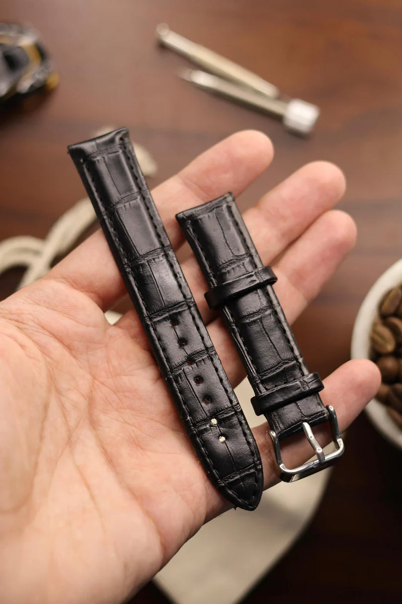 Croc Leather Watch Strap (18mm) for Automatic Mechanical Watches I61
