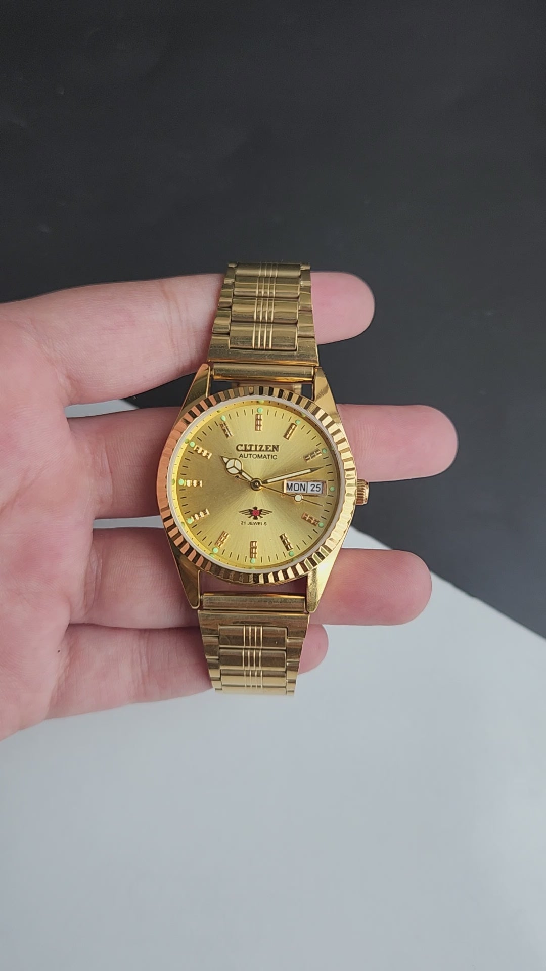 Vintage MOD Citizen Golden Face Automatic 21 Jewels Cal. 8200 35MM